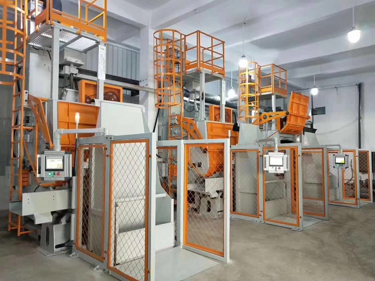 Q3210自動上下料拋丸機